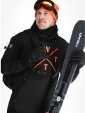 Miniatuur Watts, ORBITAL softshell ski-jas heren Black / Fluo Orange oranje, zwart 