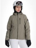 Miniatuur Whistler, Drizzle ski-jas dames Vetiver grijs 