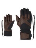 Miniatuur Ziener, Getter AS® AW skihandschoenen heren Dark Brown bruin 