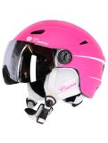 Miniatuur Cairn, Electron Visor J, skihelm met vizier, kinderen, mat fuchsia