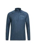 Miniatuur Peak Performance, Spirit Half Zip Printed thermoshirt heren pattern Blauw