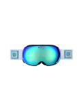 Miniatuur Cairn Gravity, Goggle, Skibril, Mat wit-blauw