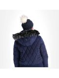 Miniatuur Kama, Fashion beanie, muts, dames, navy