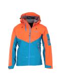 Miniatuur Kilpi, Metrix, hardshell ski-jas heren, blauw-oranje