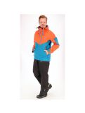 Miniatuur Kilpi, Metrix, hardshell ski-jas heren, blauw-oranje