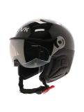 Miniatuur Kask, Piuma-R Chrome Visor skihelm met vizier unisex Black/Silver Zilver, zwart 