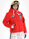 Miniatuur Rossignol, JC De Castelbajac Modul Down Bomber ski-jas dames Red rood 