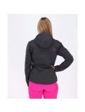 Miniatuur Kilpi, Elia, softshell jas, dames, grijs/roze