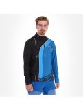 Miniatuur Spyder, Rival zip T-neck, skipully, heren, blauw/zwart