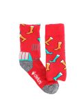 Miniatuur Deluni, Joyride skisokken unisex Socks On Socks Red rood 