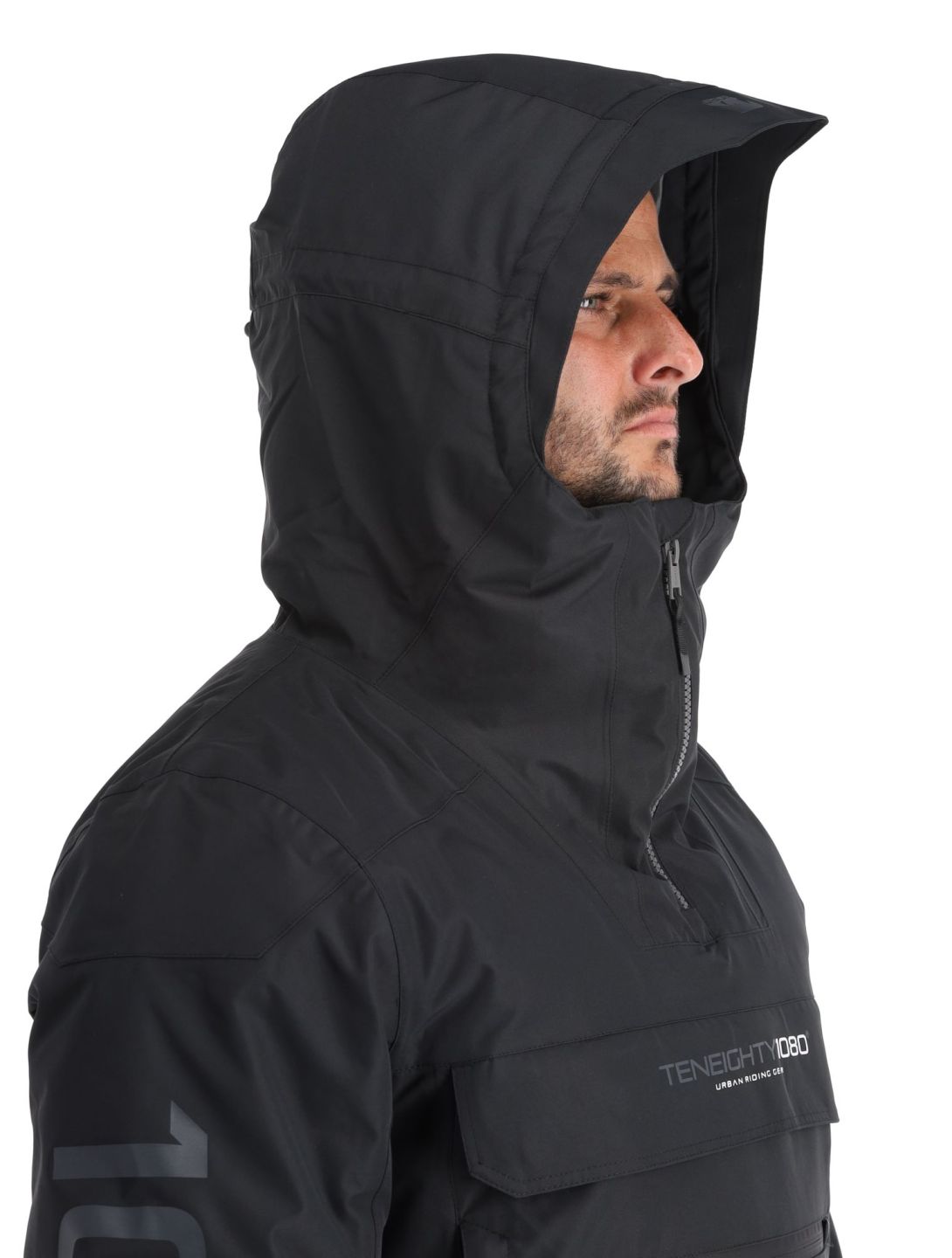 1080, Drake-T winter anorak heren Black zwart 