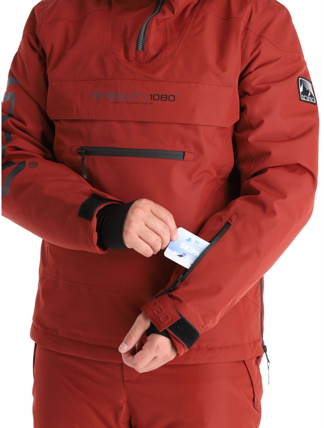 1080, Drake-T winter anorak heren Burgundy rood 