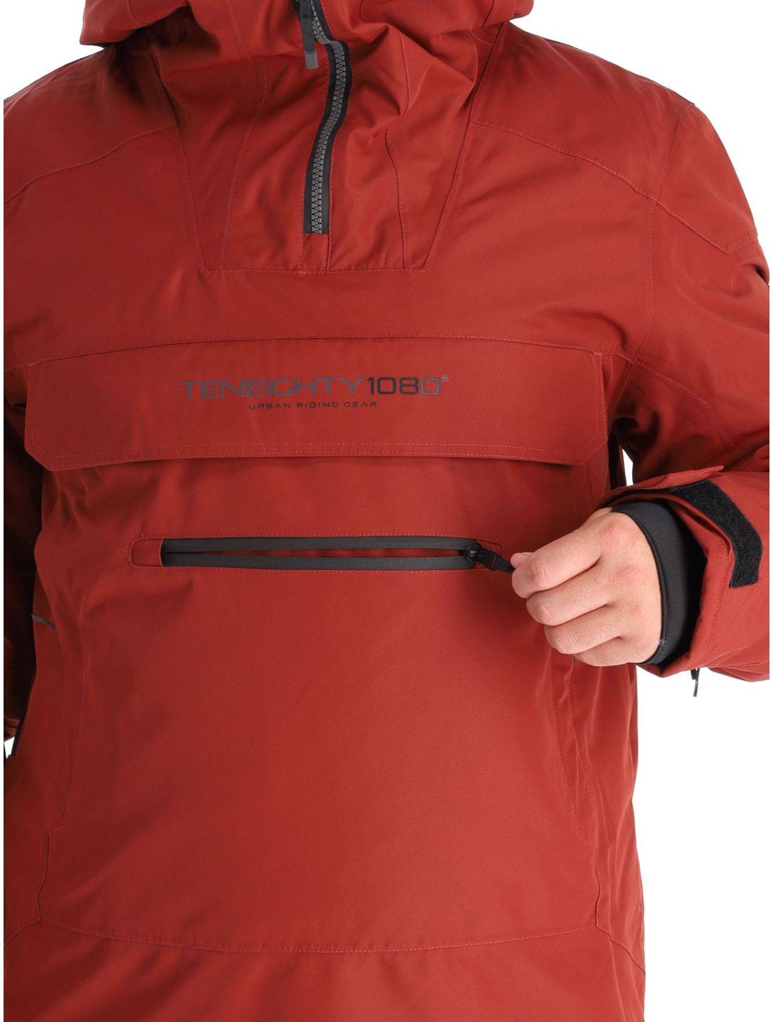 1080, Drake-T winter anorak heren Burgundy rood 