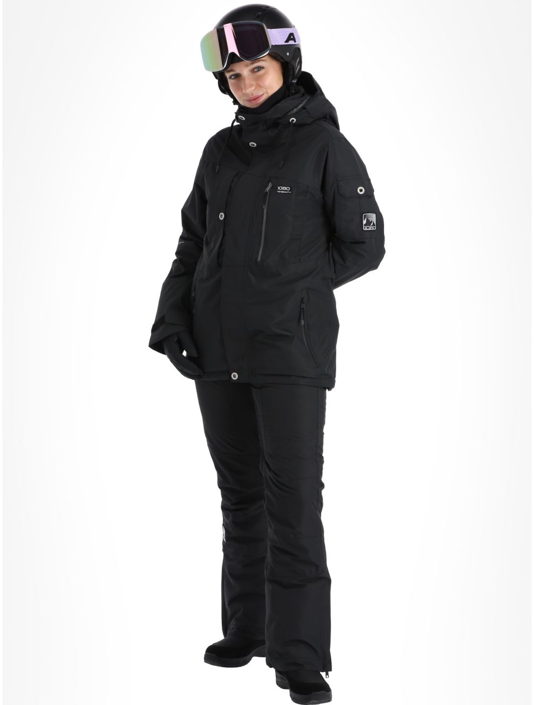 1080, Sharon-T ski-jas dames Black zwart 