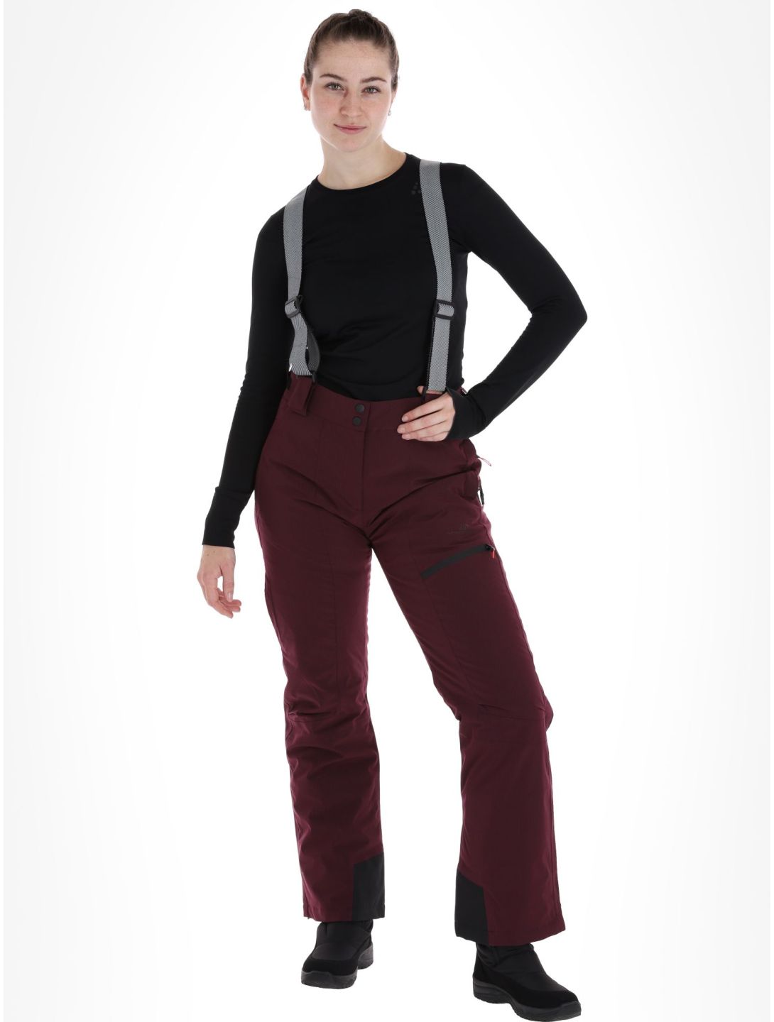 2117 of Sweden, Ebbared Pant skibroek dames DK Plum bordeaux 