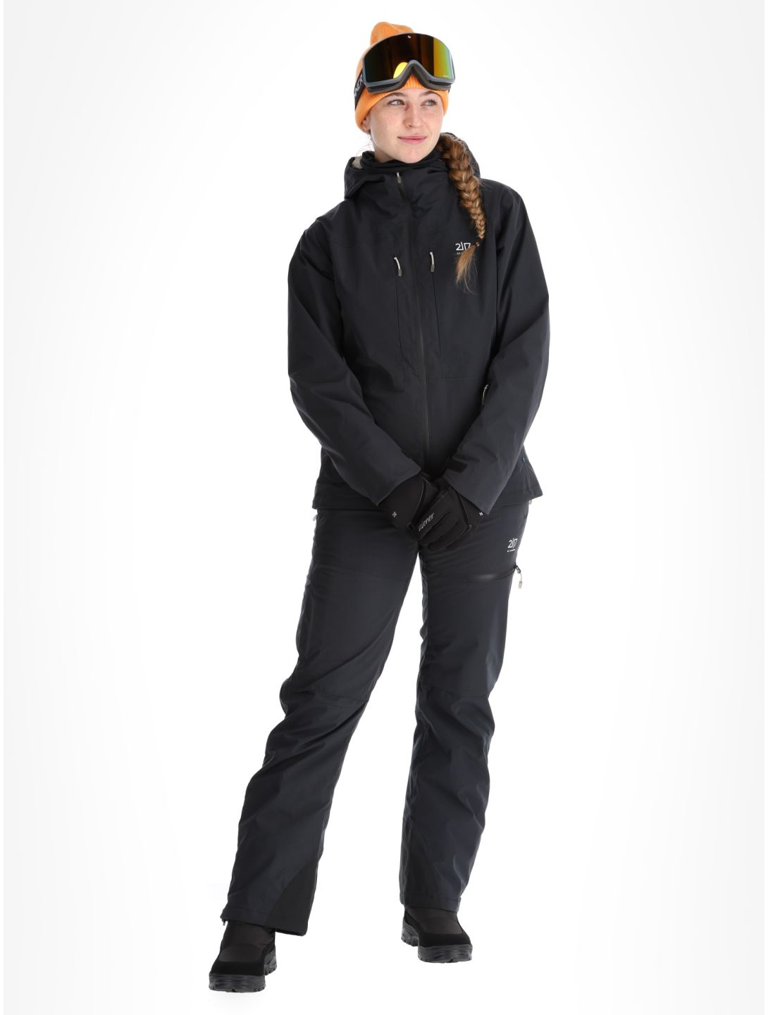 2117 of Sweden, Nausta ski-jas dames Black zwart 