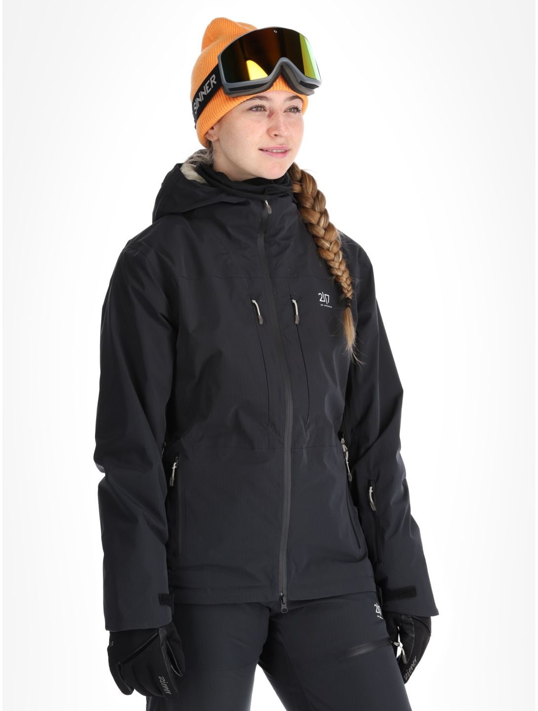 2117 of Sweden, Nausta ski-jas dames Black zwart 