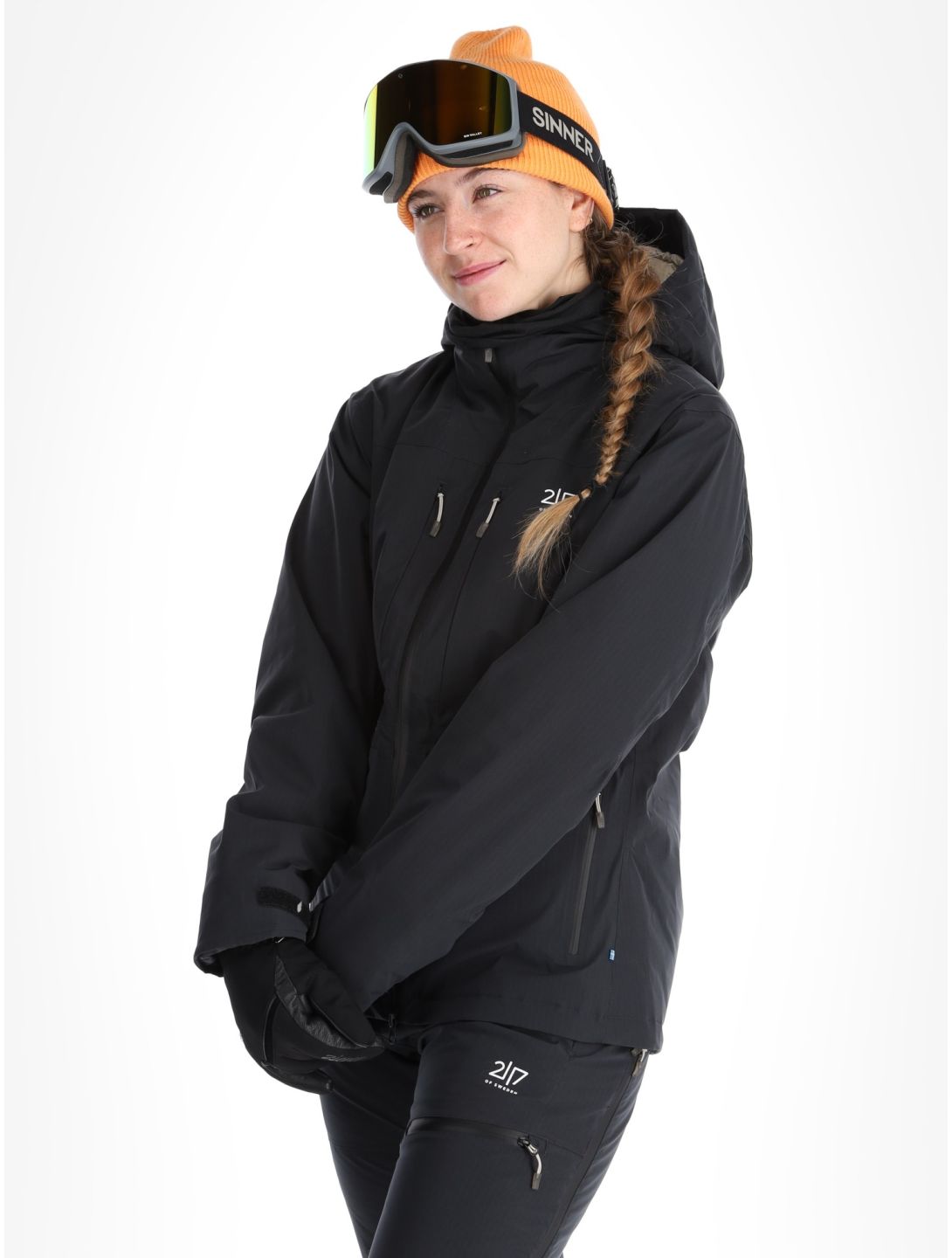 2117 of Sweden, Nausta ski-jas dames Black zwart 