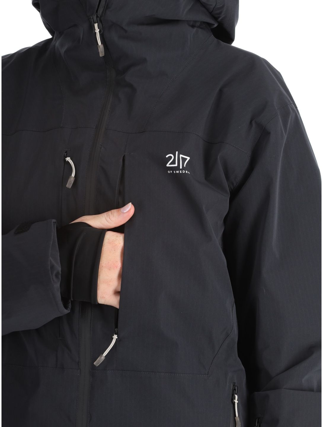 2117 of Sweden, Nausta ski-jas dames Black zwart 