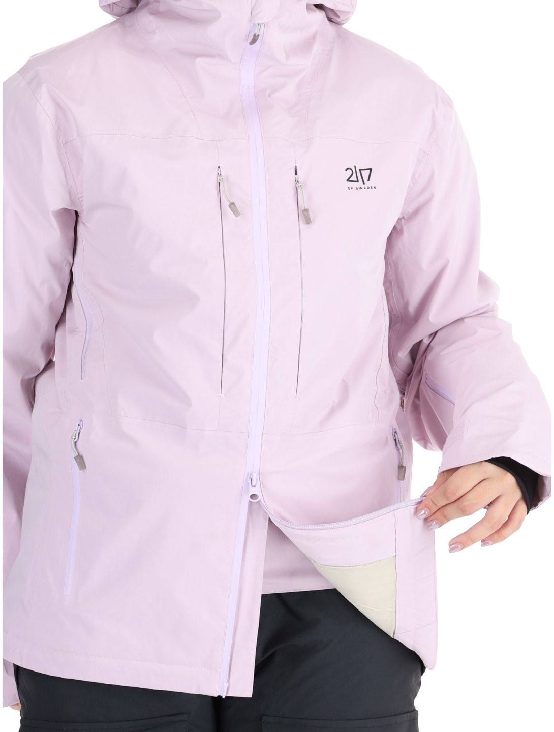 2117 of Sweden, Nausta ski-jas dames Lavender paars 