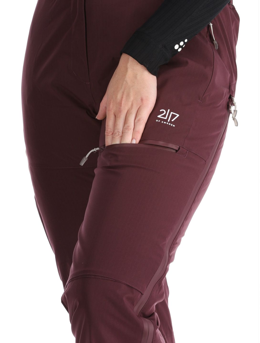 2117 of Sweden, Nausta skibroek dames Dk Plum paars 