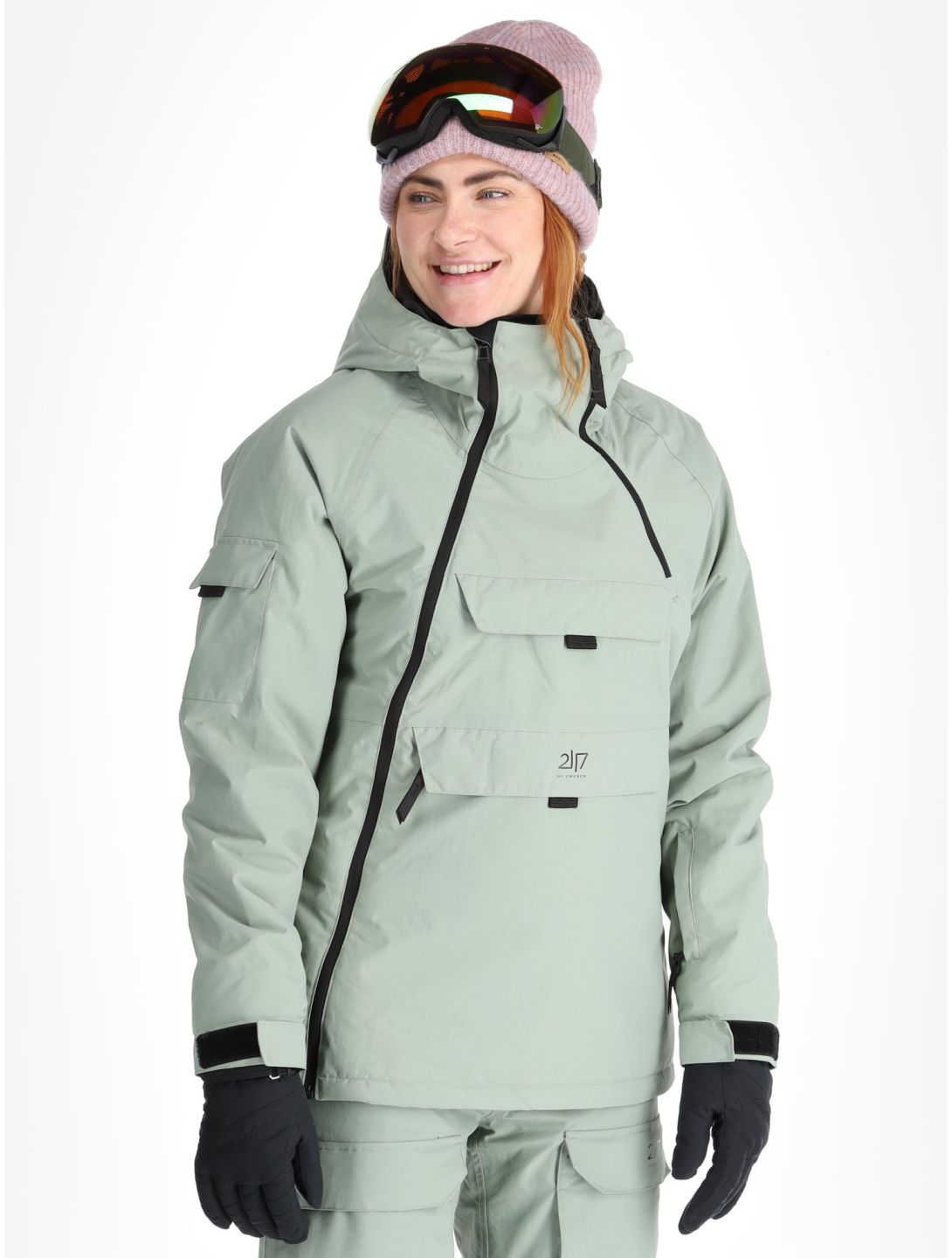 2117 of Sweden, Nelkerim ski-jas dames Vintage Green groen 