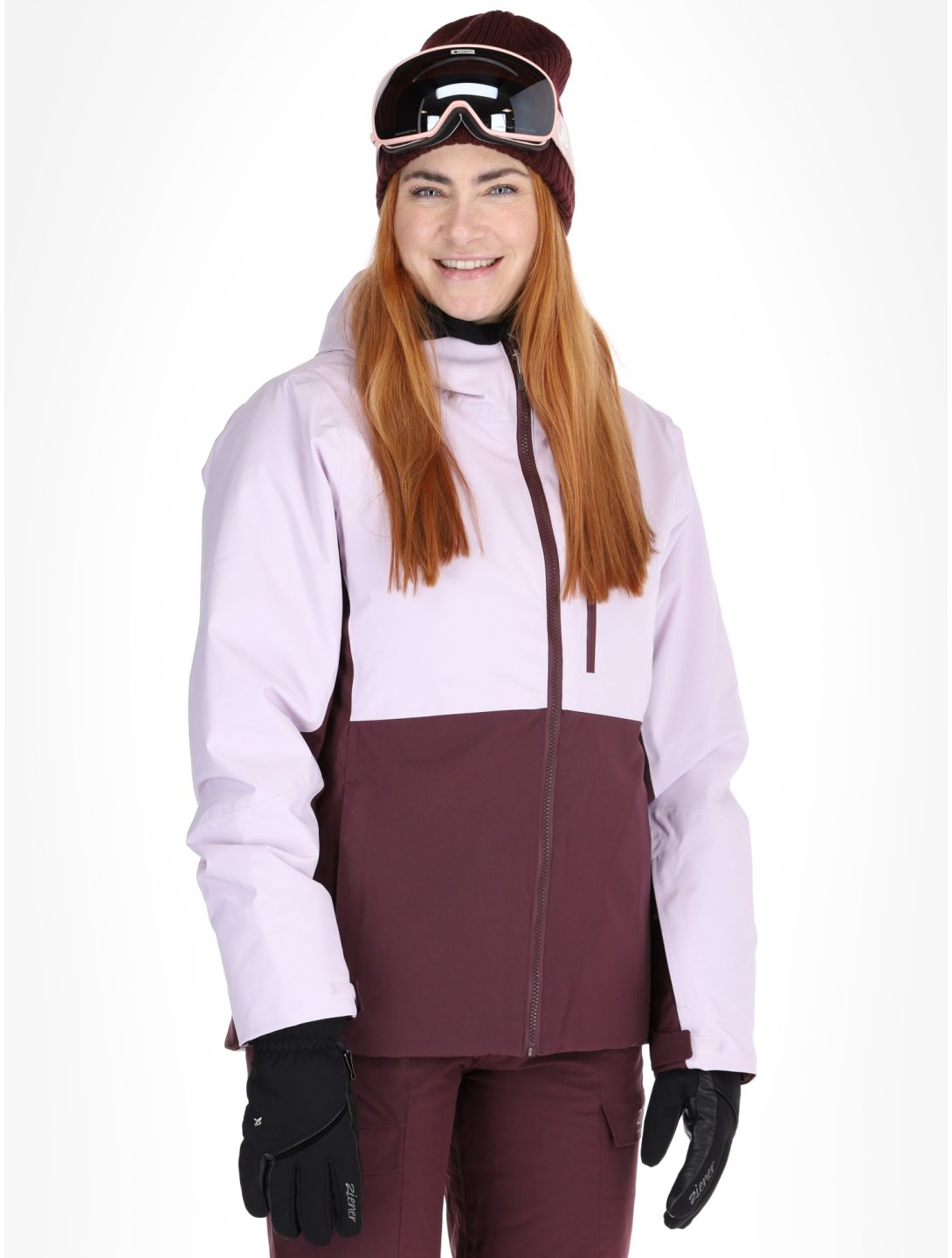 2117 of Sweden, Sala ski-jas dames Dk-Plum paars, roze 