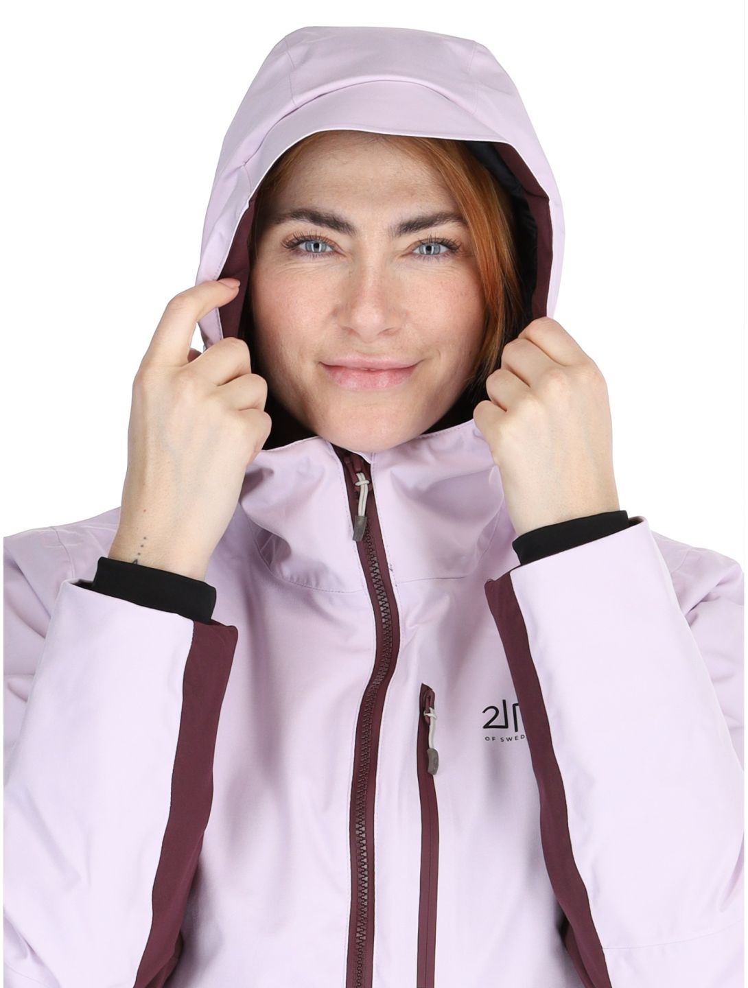 2117 of Sweden, Sala ski-jas dames Dk-Plum paars, roze 