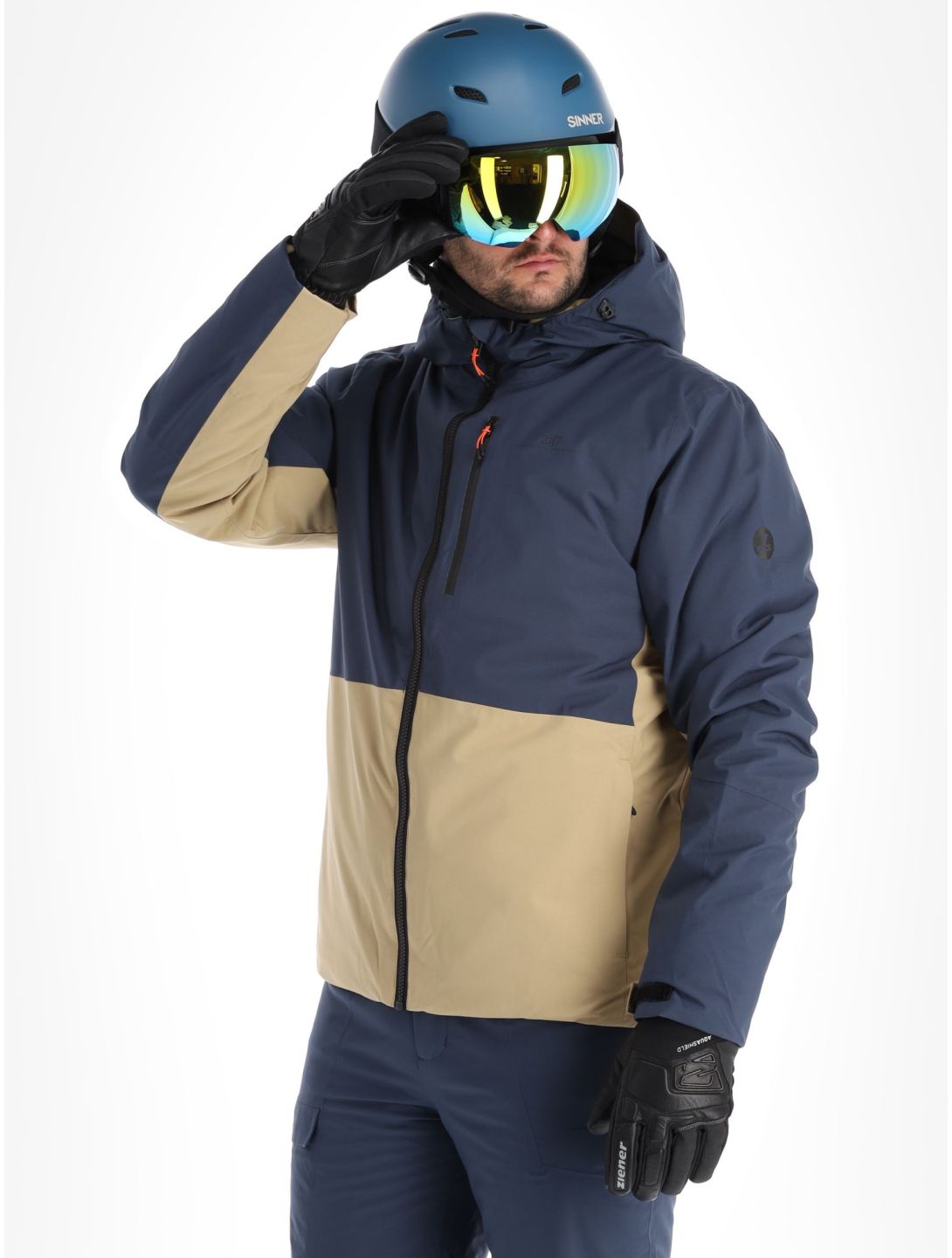 2117 of Sweden, Sala Jacket ski-jas heren Navy beige, blauw 