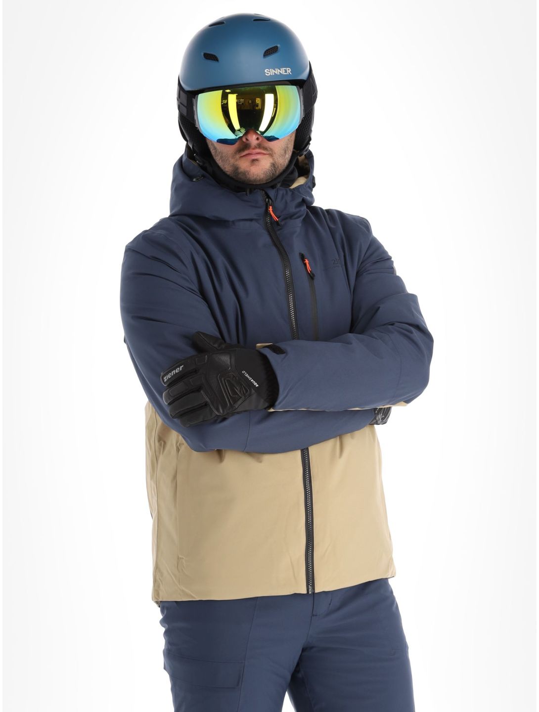 2117 of Sweden, Sala Jacket ski-jas heren Navy beige, blauw 