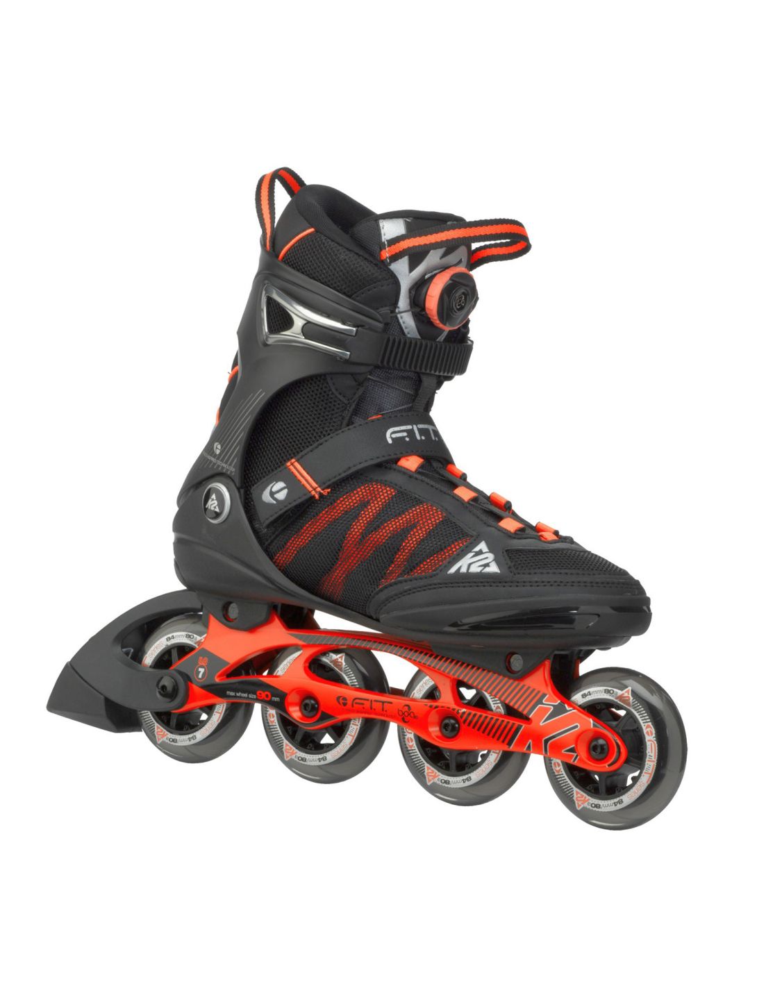 K2 Skates, F.I.T. Boa M, heren, zwart-oranje