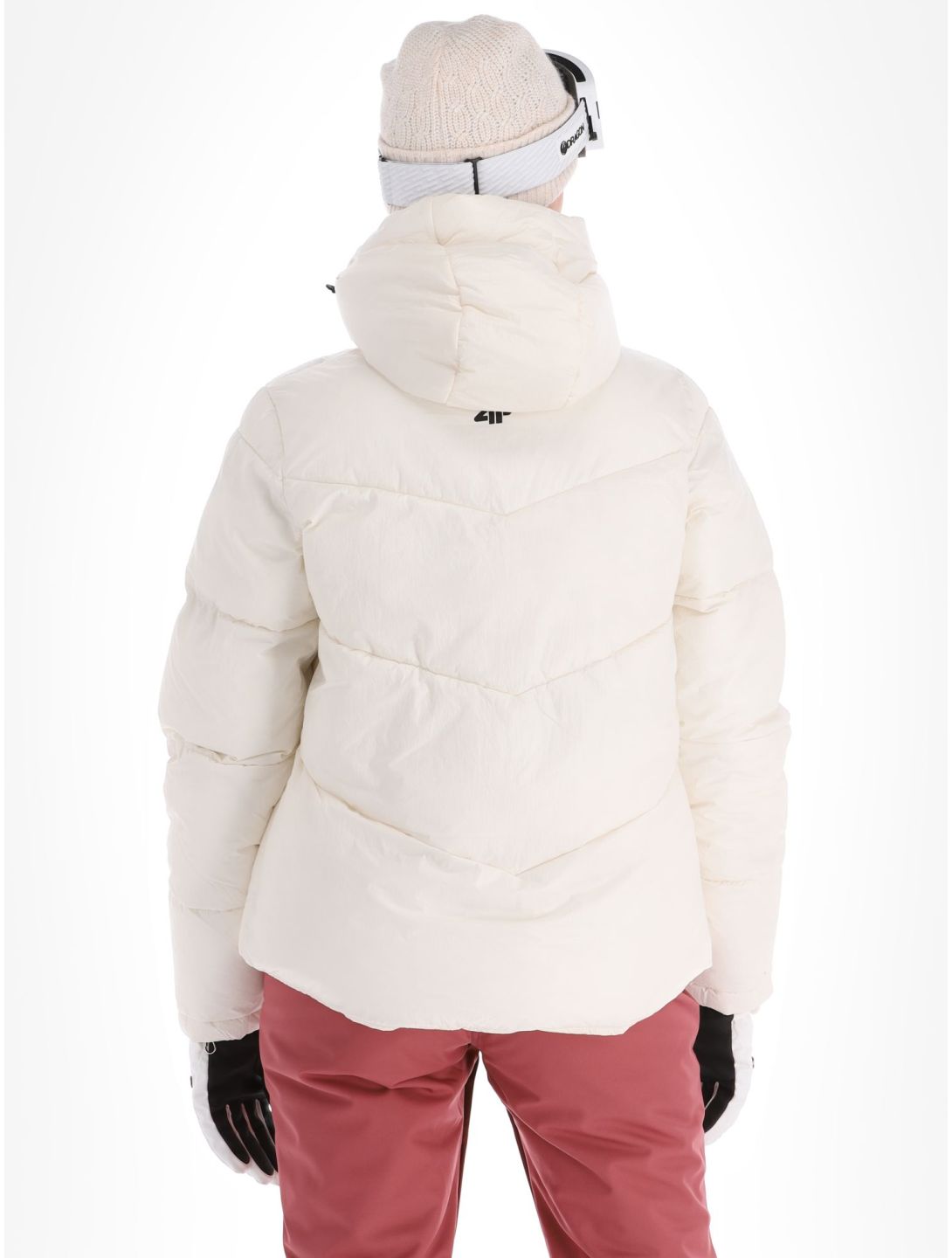 4F, Down Jacket  F277 donsjas dames Off White wit 