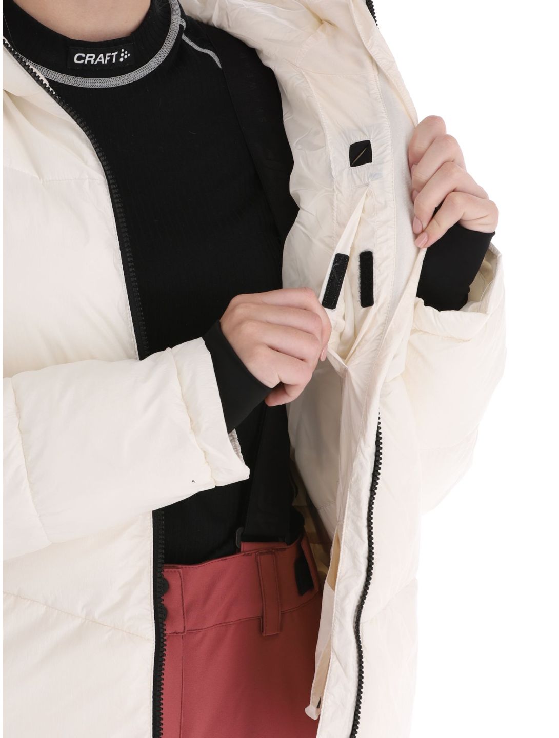 4F, Down Jacket  F277 donsjas dames Off White wit 