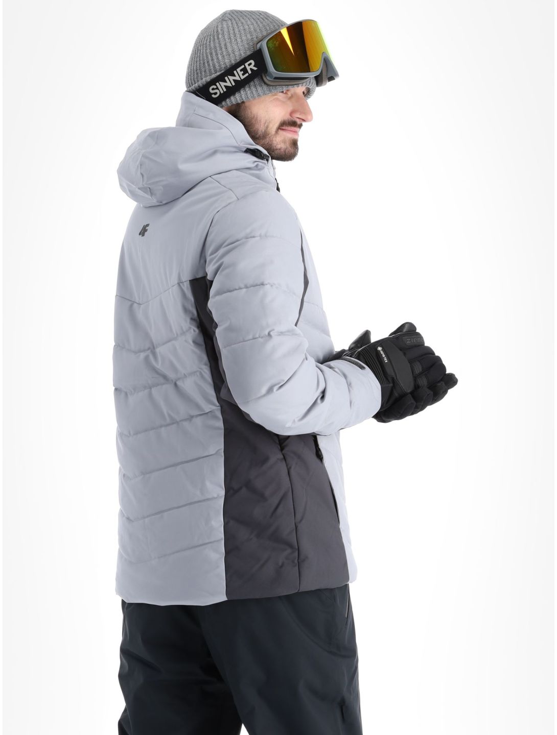 4F, Down Jacket  M278 donsjas heren Grey grijs 