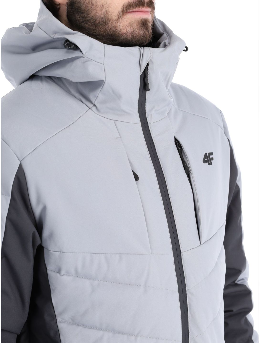 4F, Down Jacket  M278 donsjas heren Grey grijs 