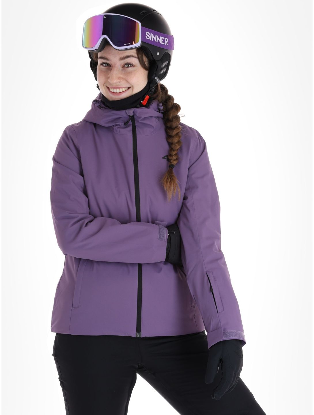 4F, Jacket  F120 ski-jas dames Dark Violet paars 