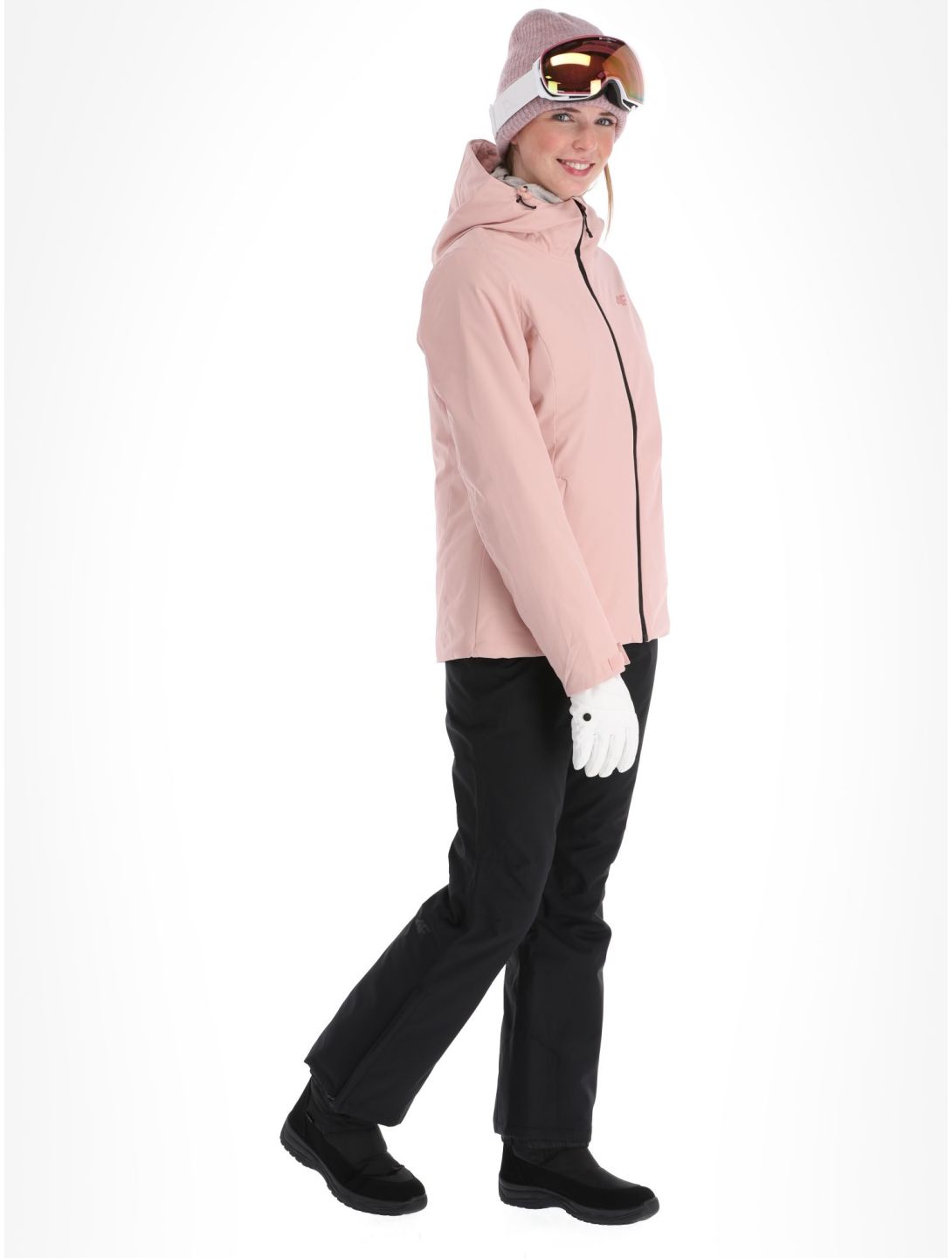 4F, Jacket  F120 ski-jas dames Light Pink roze 