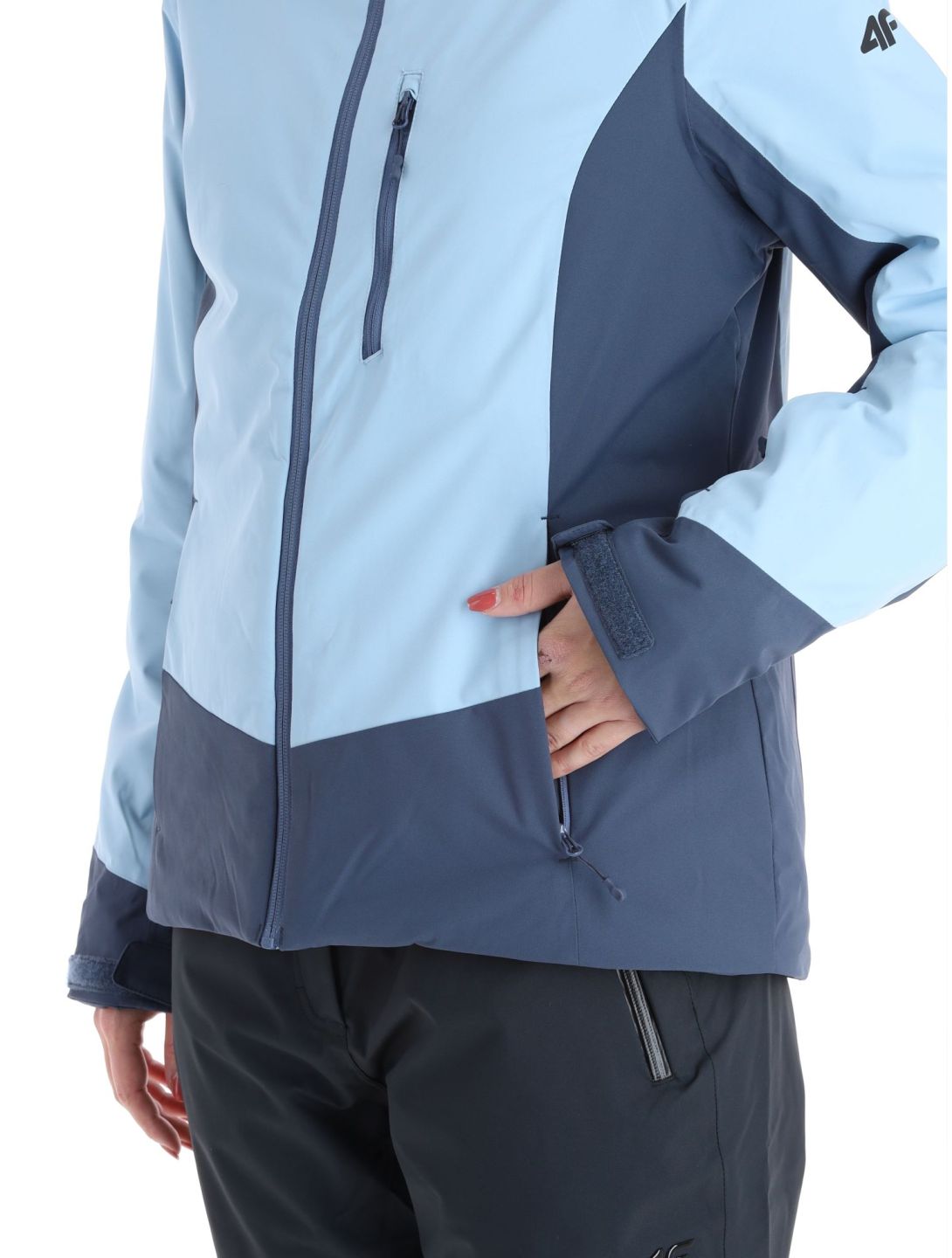 4F, Jacket  F121 ski-jas dames Light Blue blauw 