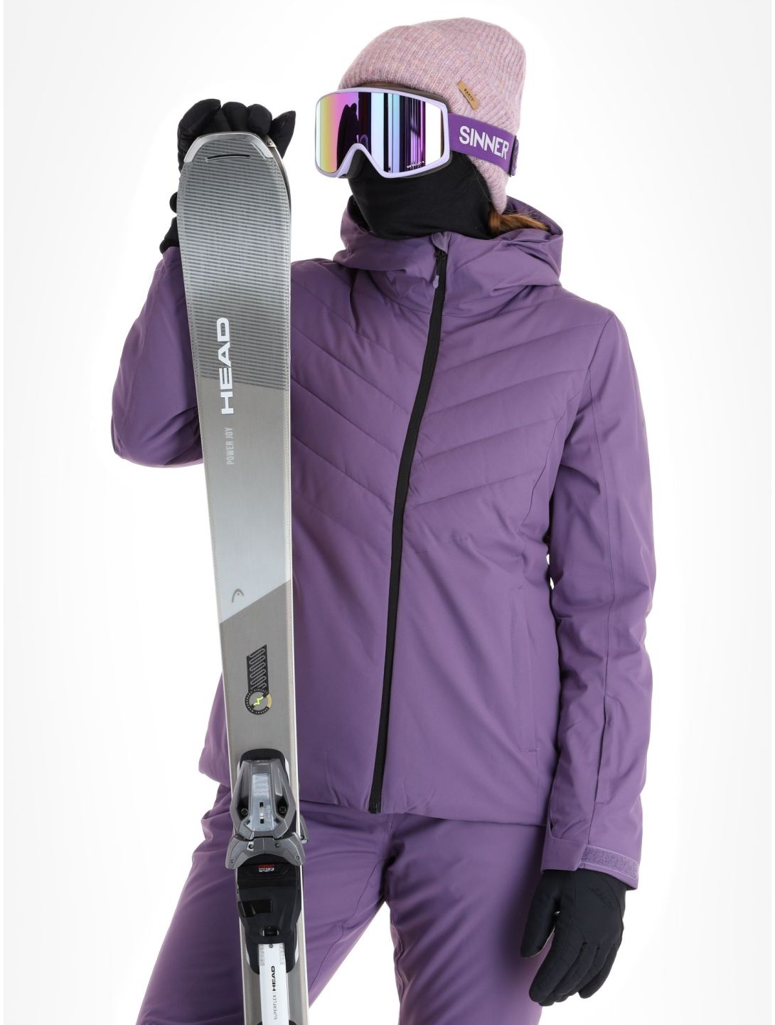 4F, Jacket  F122 ski-jas dames Dark Violet paars 