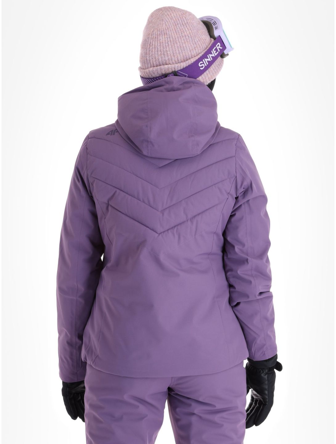 4F, Jacket  F122 ski-jas dames Dark Violet paars 