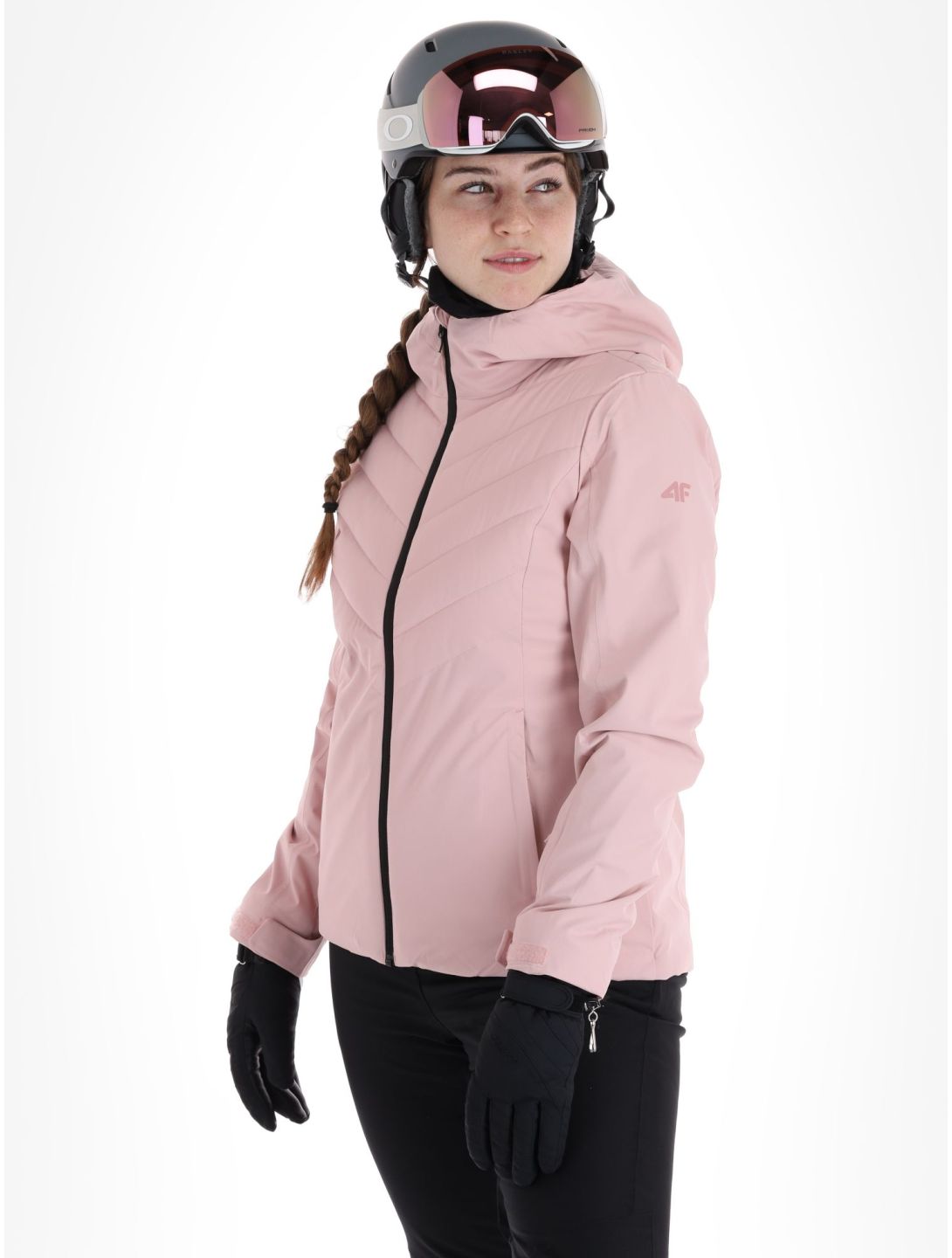 4F, Jacket  F122 ski-jas dames Light Pink roze 