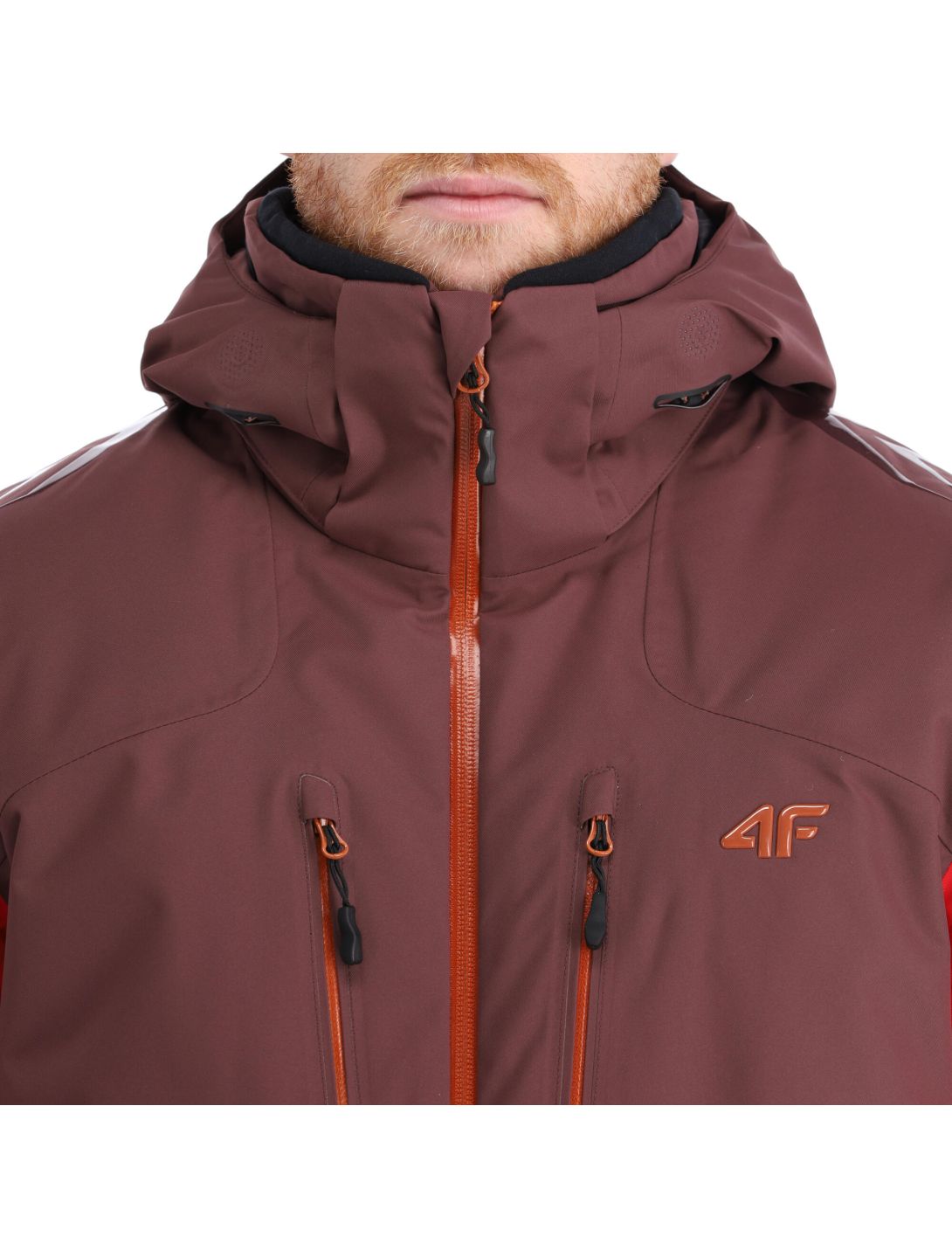 4F, Kumn011 ski-jas heren burgundy paars 