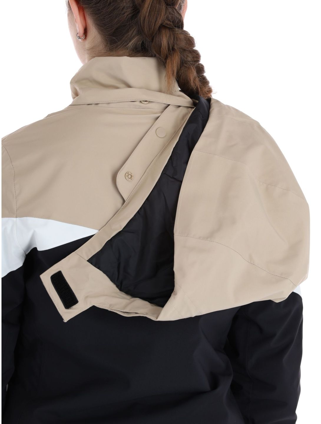 4F, Technical Jacket  F344 ski-jas dames Light Brown bruin, zwart 