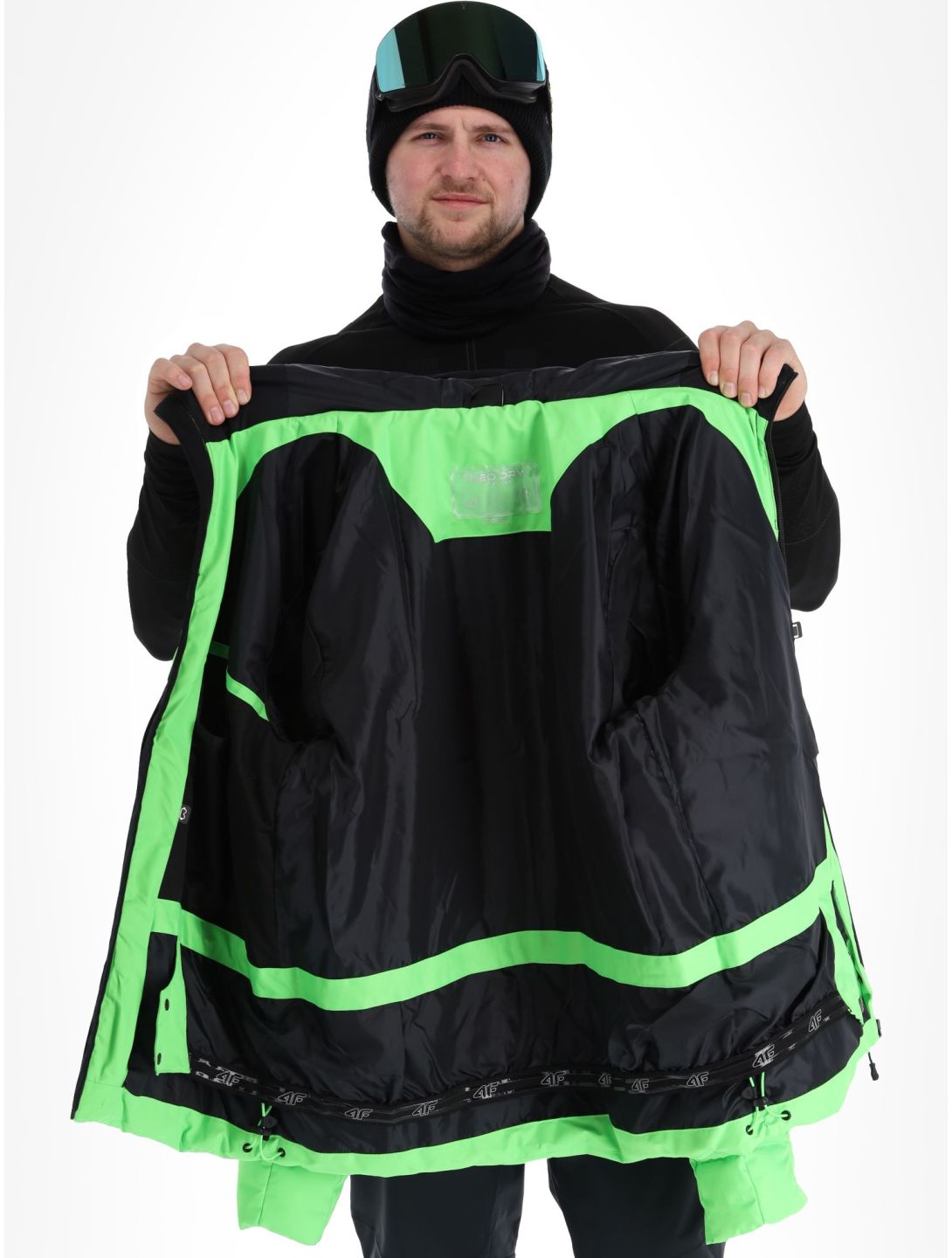 4F, Technical Jacket  M307 ski-jas heren Canary Green groen 