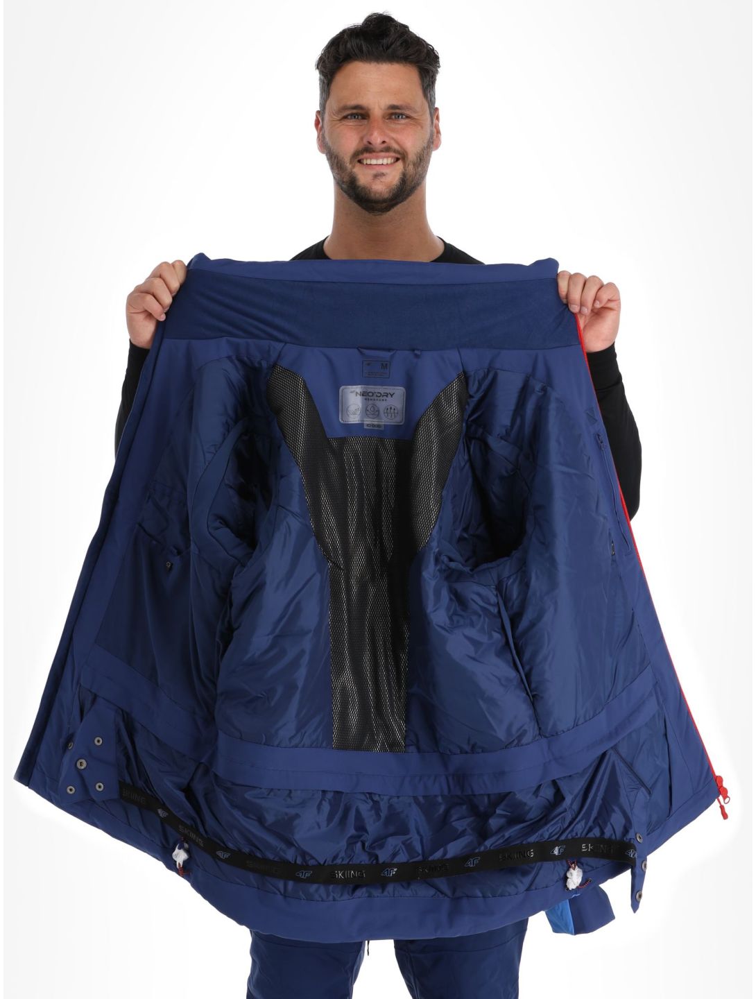 4F, Technical Jacket  M345 ski-jas heren Navy blauw 