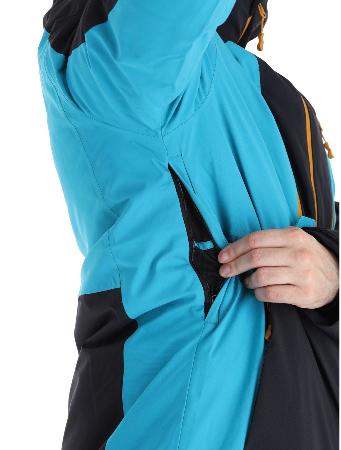 4F, Technical Jacket  M345 ski-jas heren Turquoise Turquoise, zwart 