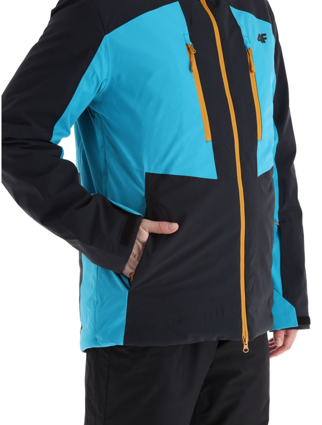 4F, Technical Jacket  M345 ski-jas heren Turquoise Turquoise, zwart 