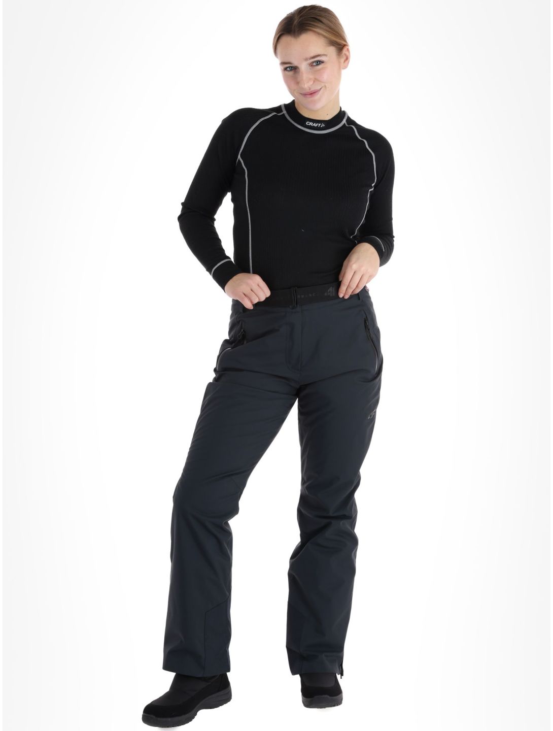 4F, Trousers Fnk  F398 skibroek dames Black zwart 