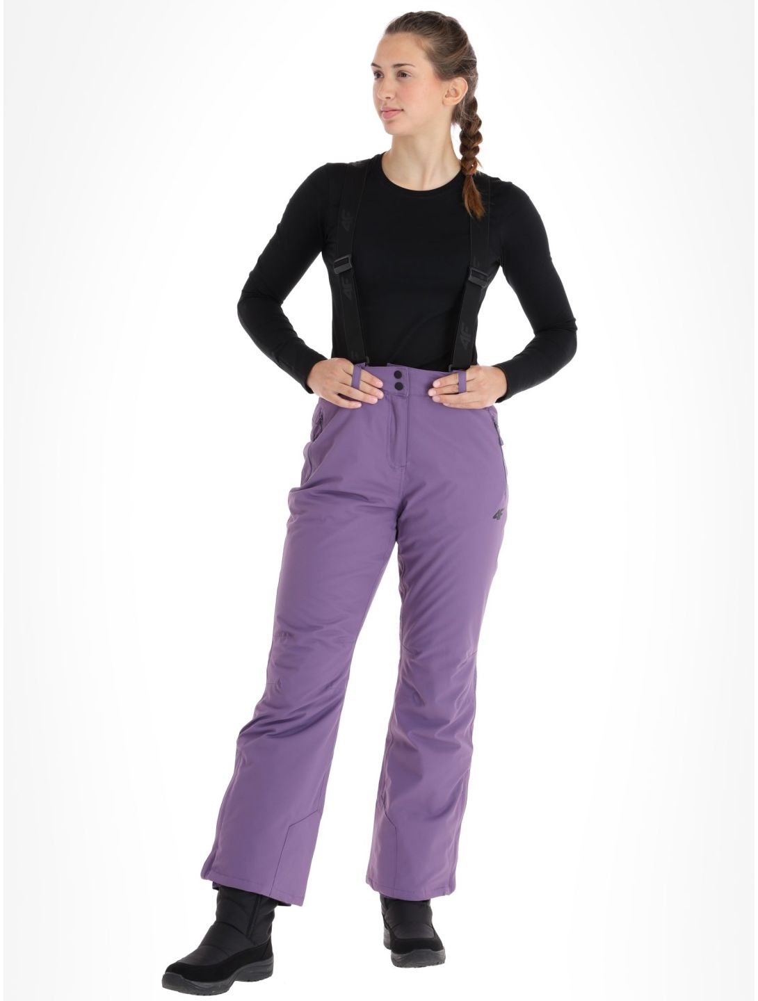 4F, Trousers Fnk  F419 skibroek dames Dark Violet paars 