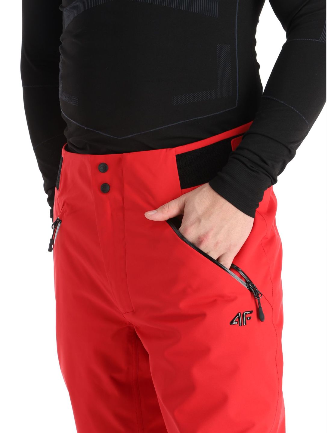 4F, Trousers Fnk  M343 skibroek heren Dark Red rood 